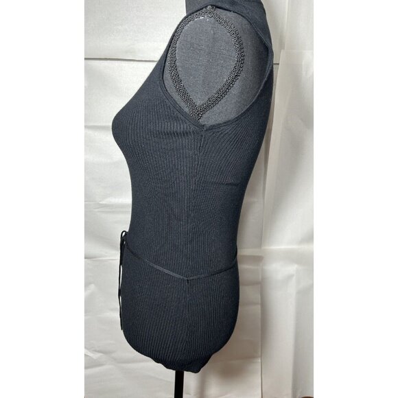 BCBG MAXAZRIA Black V Neck Sweater Vest Top Sleeveless Size S - Picture 4 of 10